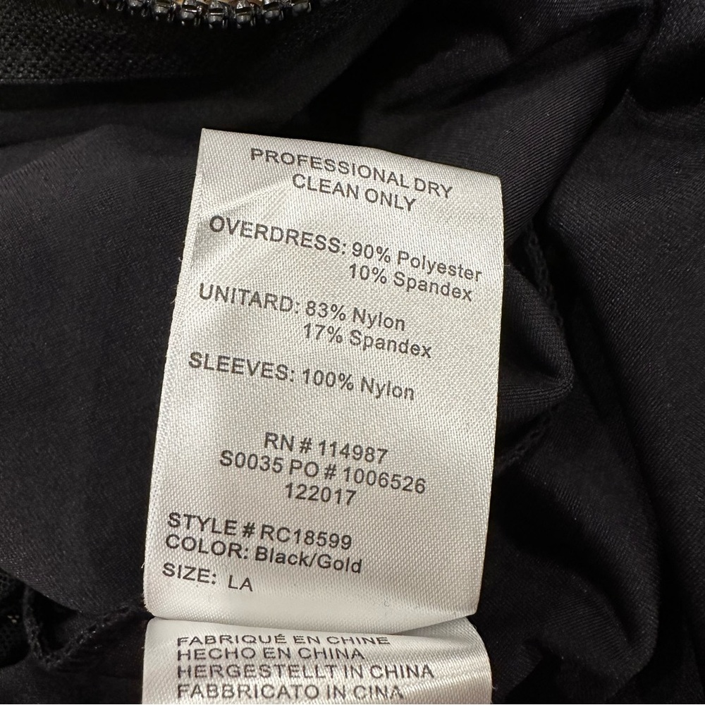 Revolution Dancewear Large Adult Sequin Mesh Dress - image 6